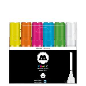 Chalk Marker 4-8mm Neon Set  molotow